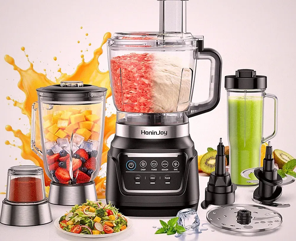 All-in-One Blender & Food Processor, 10-in-1 Professional Blender for Smoothies