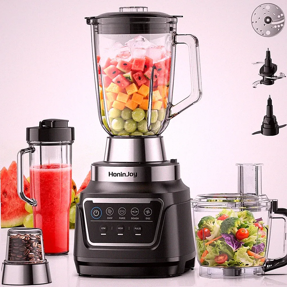 All-In-One Blender & Food Processor, 4 Preset Auto-Iq Programs, Best for Smoothi