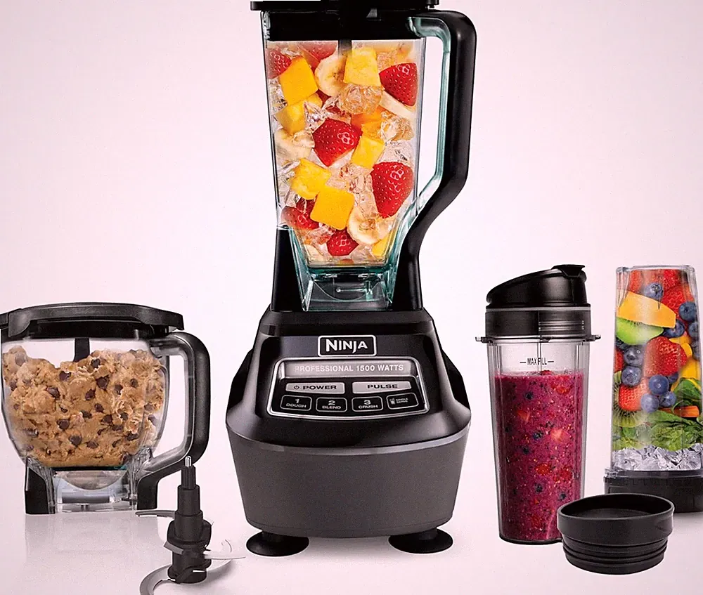 All-in-One Food Processor & Blender for Smoothies | Includes Pitcher, (2) 16 oz