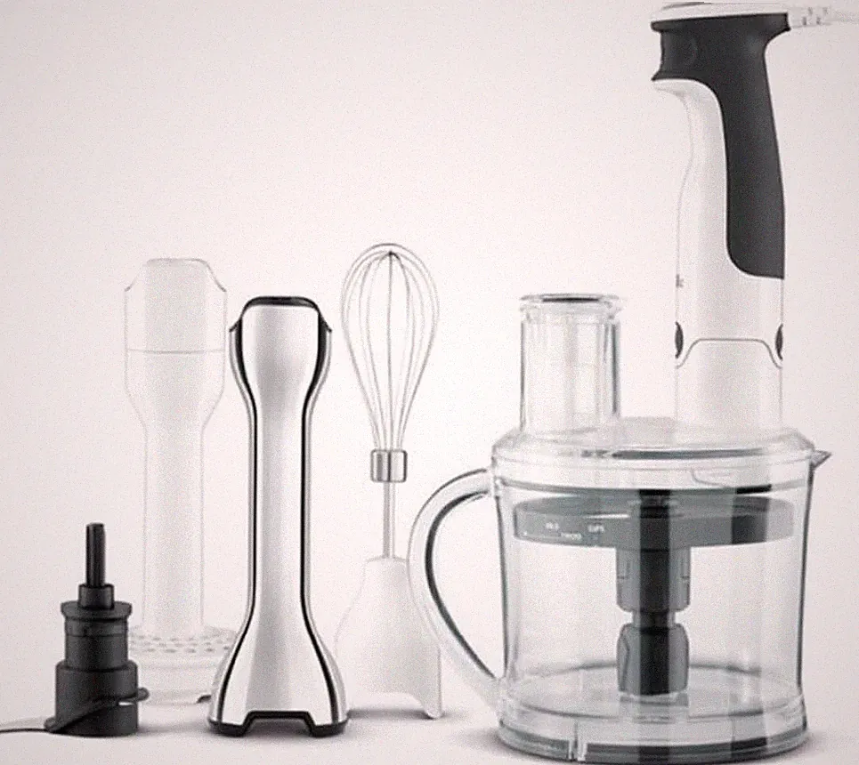 All In One Immersion Blender Processing Station Brushed Stainless Steel BSB530XL
