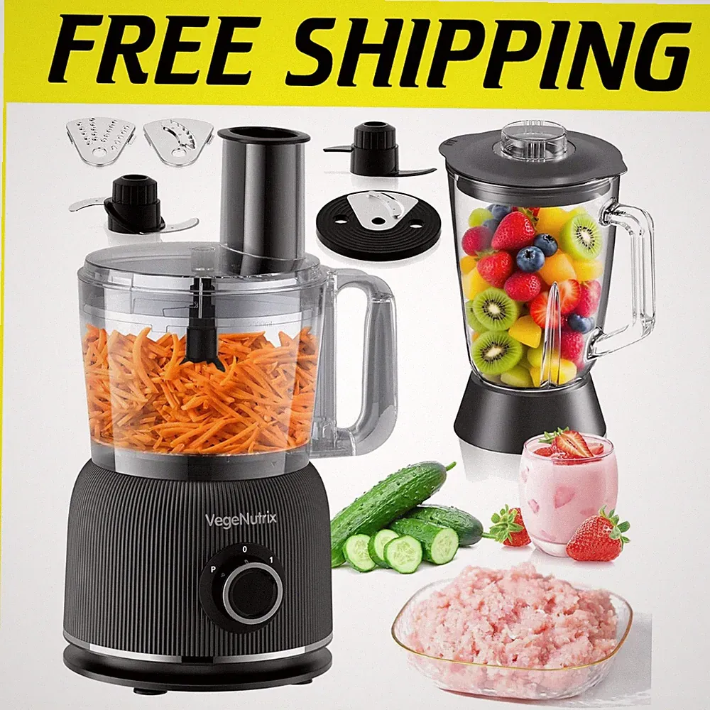 All-in-One Kitchen Appliance: Food Processor & Blender