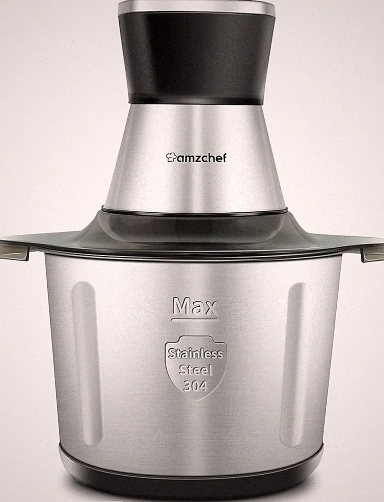 AMZCHEF Powerful Food Chopper Electric with S/S Bowl (12 Cup) Processor 500W