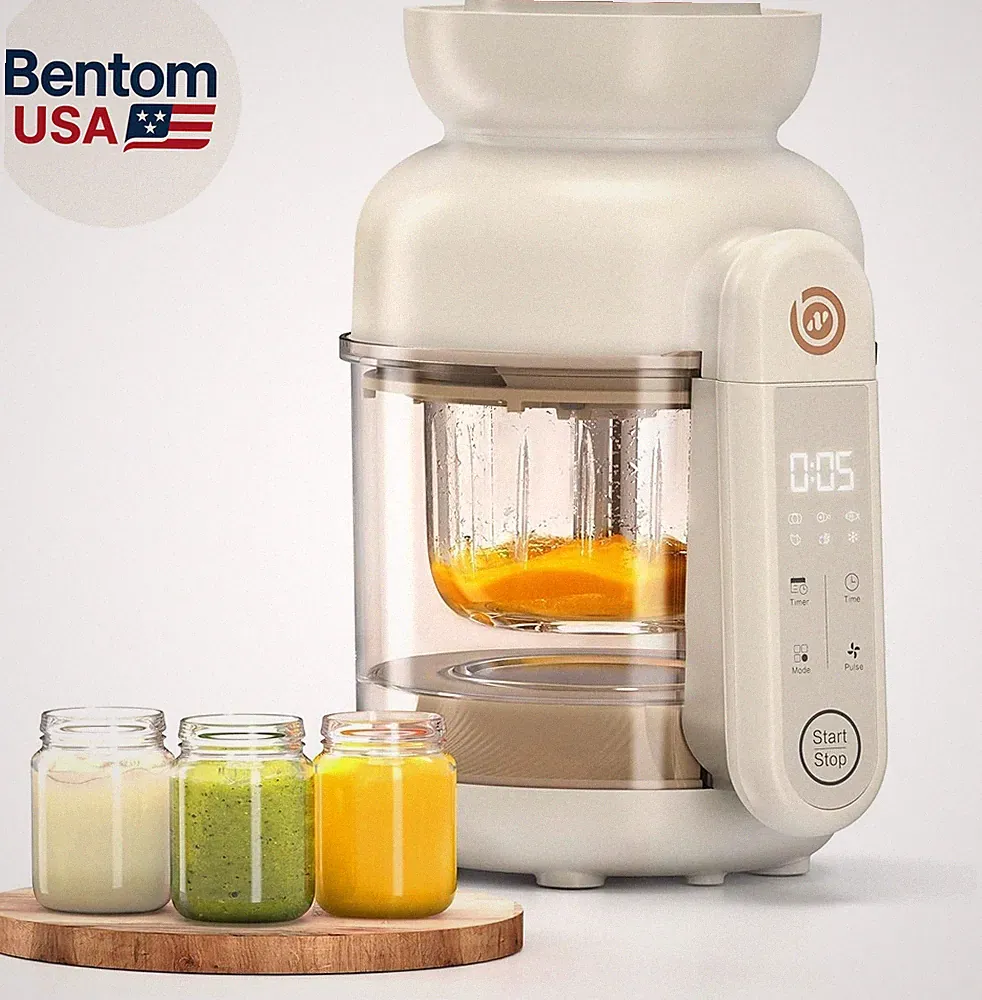 Auto Baby Food Maker, Glass Baby Food Mill, Baby Blender & Steamer and Puree Mak
