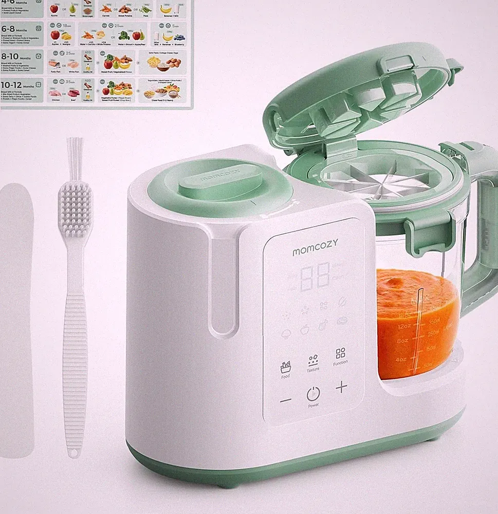 AutoMeal 15oz Baby Food Maker - Effortless Steam & Blend Purees Safely