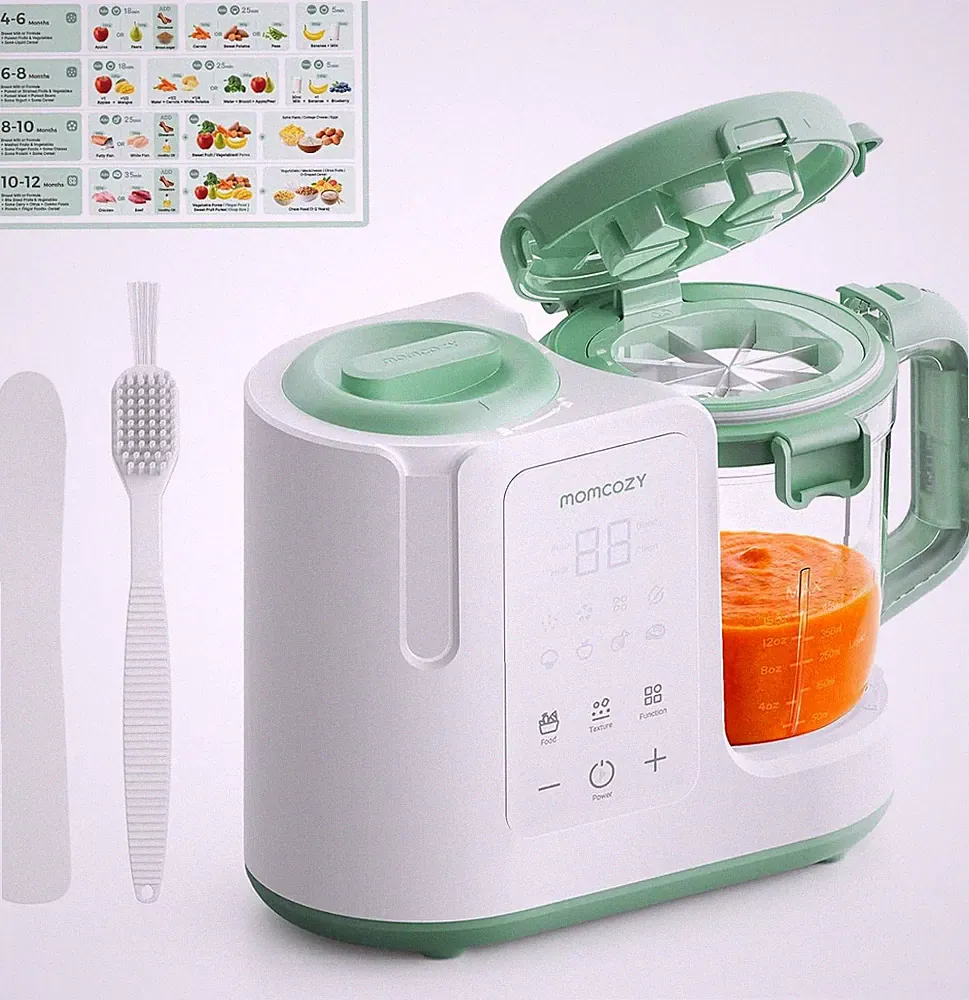 Automeal Baby Food Maker – One-Step Auto Steam & Blend Food Processor, 15Oz Larg