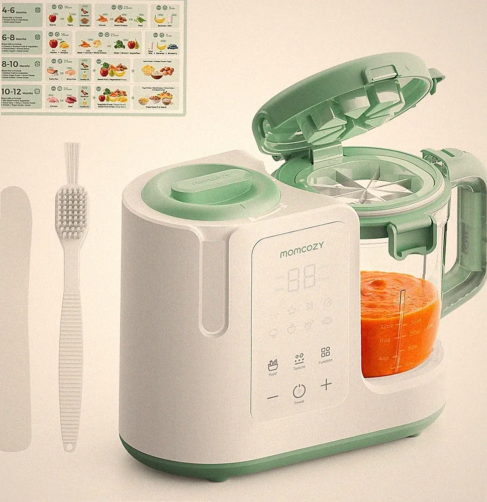 AutoMeal Baby Food Maker – One-Step Auto Steam & Blend Food Processor 15oz Large