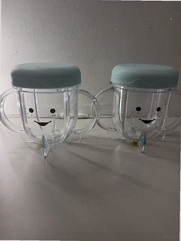 Baby Bullet Replacement Cups Lids 2 Pack NutriBullet Baby Food Maker Unused
