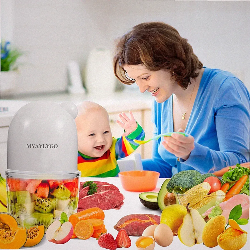 Baby Food Blender, Baby Food Maker & Food Processor, Medium, White