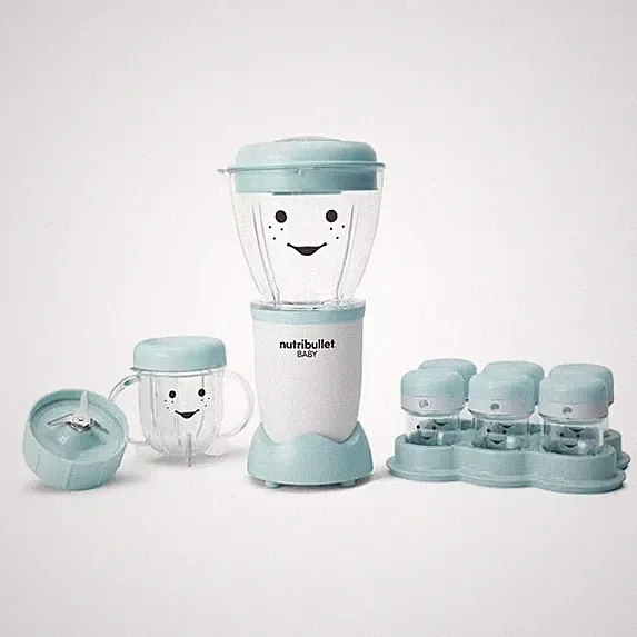 Baby Food Blender NBY10100, Blue/White