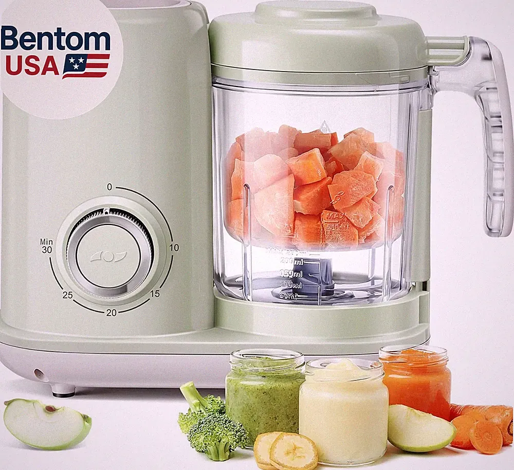 Baby Food Maker, 4 in 1 Baby Food Processor and Steamer, Puree Blender, Multifun