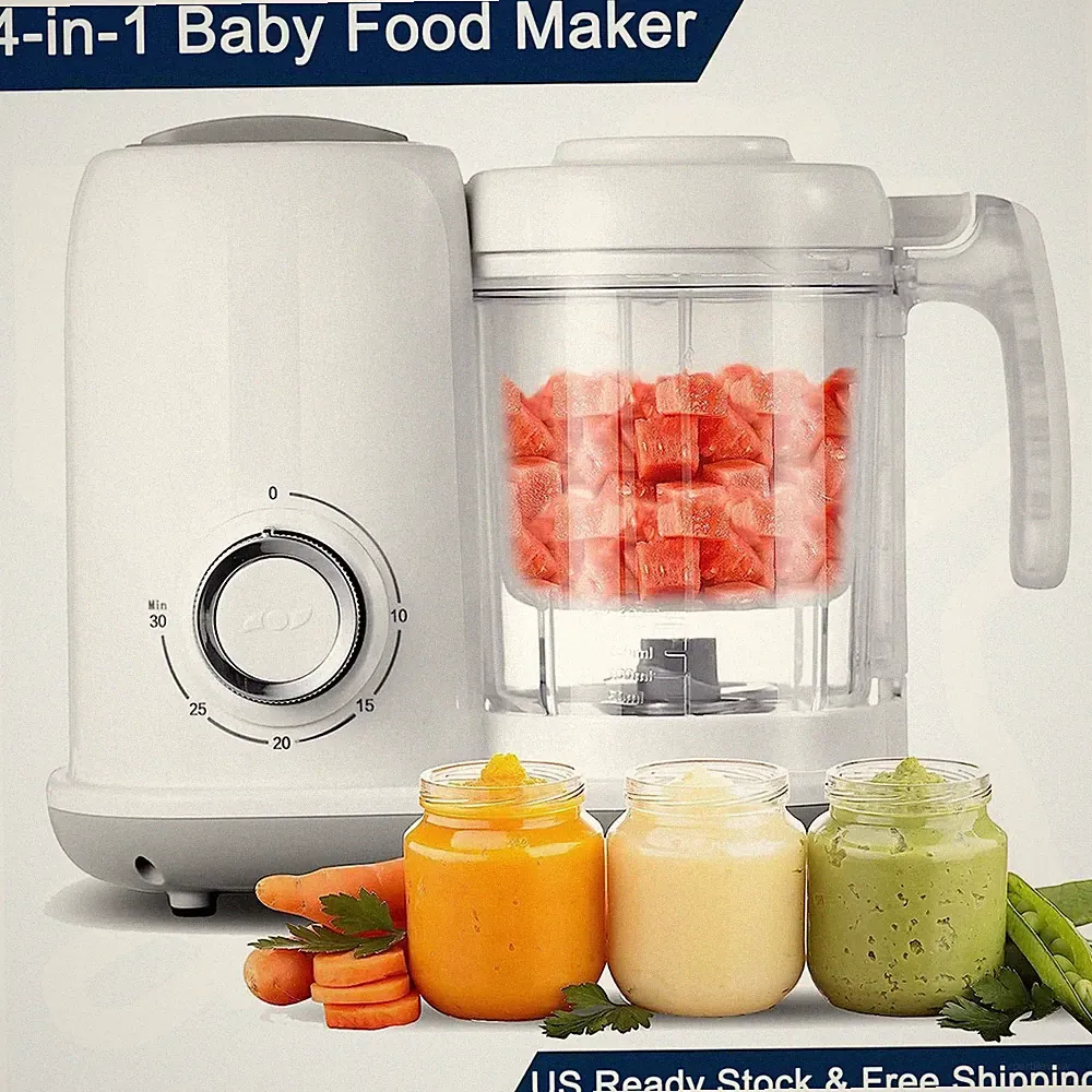 Baby Food Maker 4 in 1 Baby Food Processor Mini Steamer Blender Puree Maker