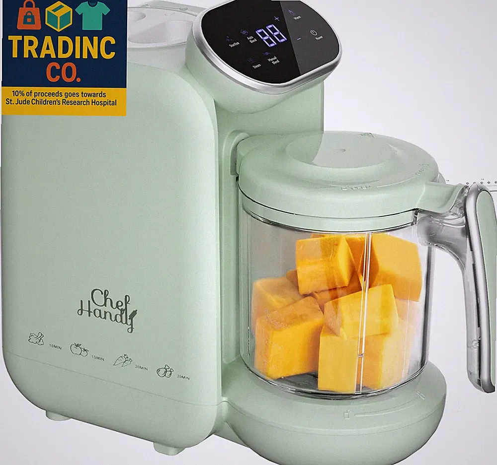 Baby Food Maker, 5 in 1 Baby Food Processor with Steaming Basket, Auto Cooking &