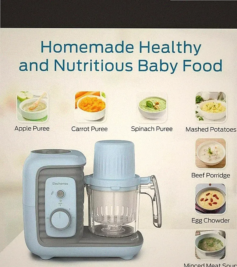 Baby Food Maker, 8 in 1 Elechomes Baby Food Processor Blender for Homemade Food