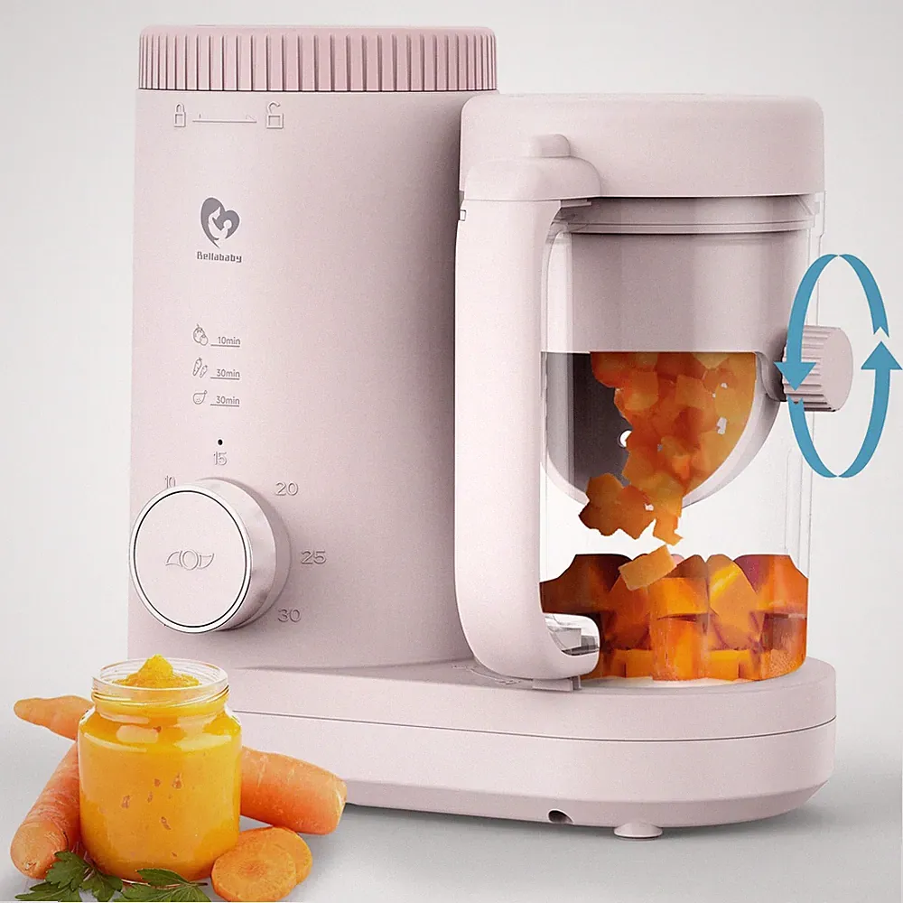 Baby Food Maker Baby Food Processor, Puree Blender Steamer with Reversible St...