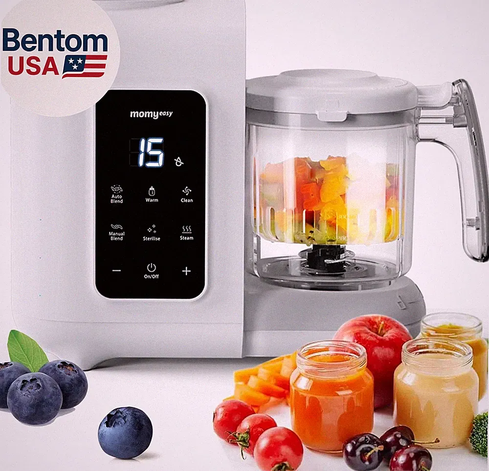 Baby Food Maker, Baby Food Steamer and Puree Blender, Food Processor Chopper Gri