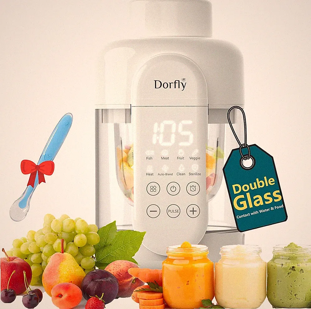 Baby Food Maker Glass Steamer Blender 9-in-1