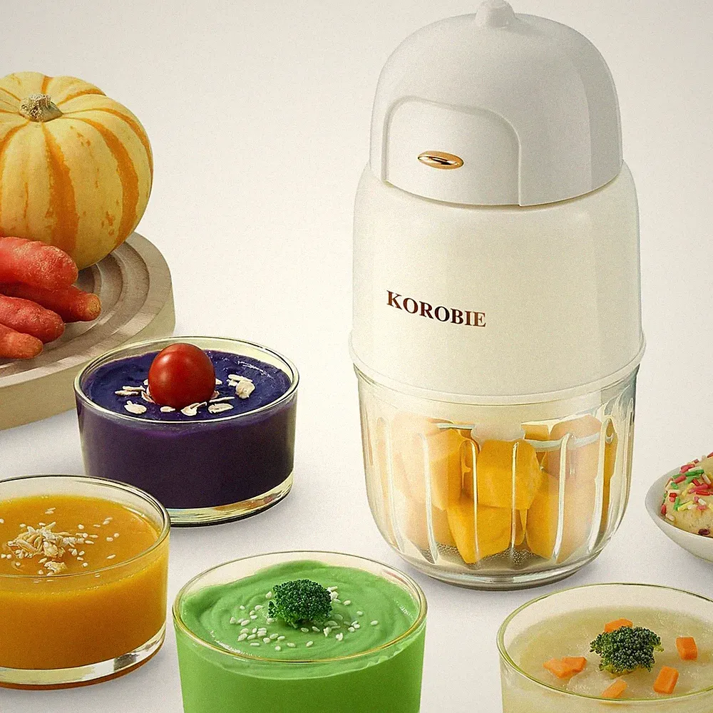 Baby Food Maker - Mini, White; Baby Food Processor for Fresh & Nutritious Mea...