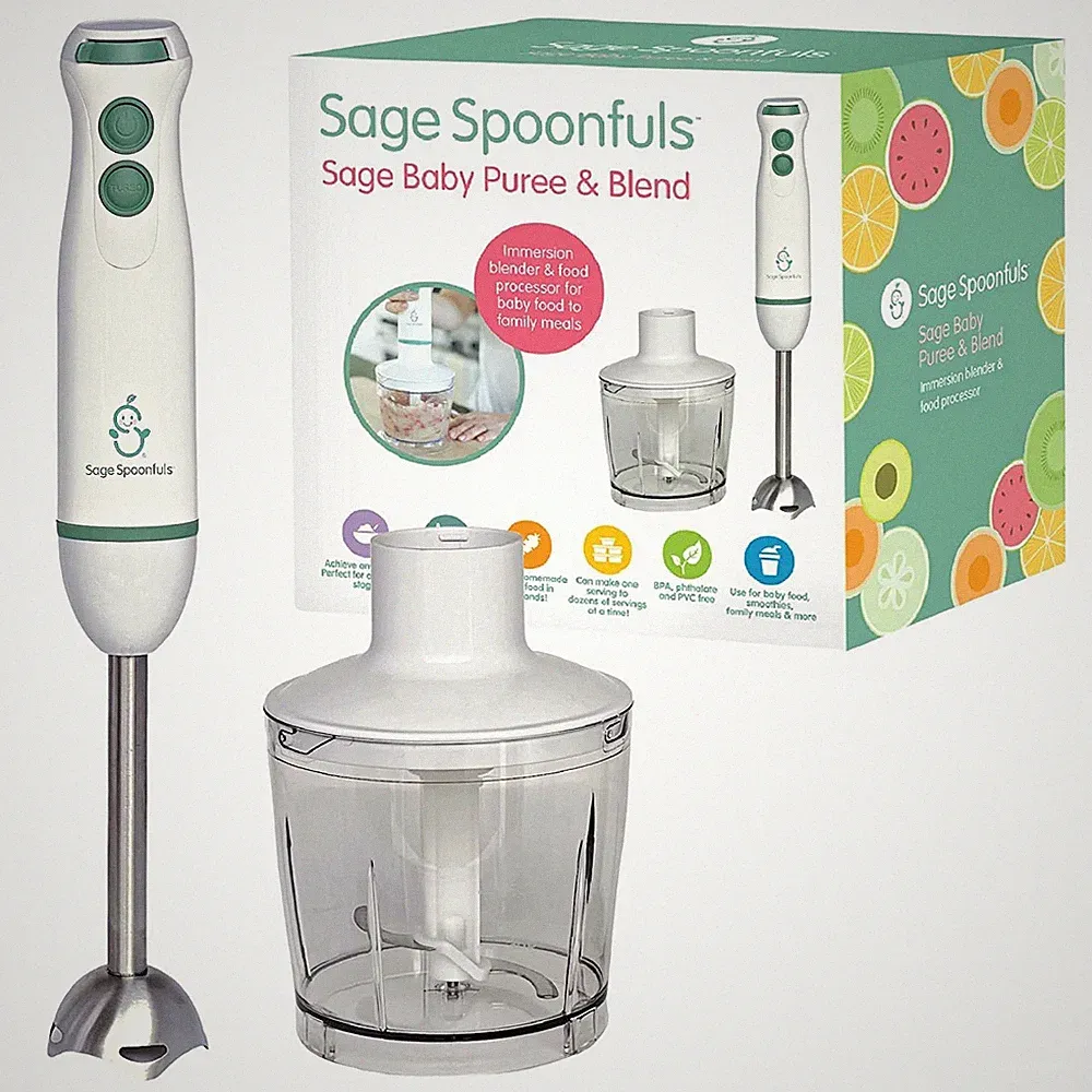 Baby Food Maker, Processor and Immersion Blender with Dishwasher-Safe Stainle...