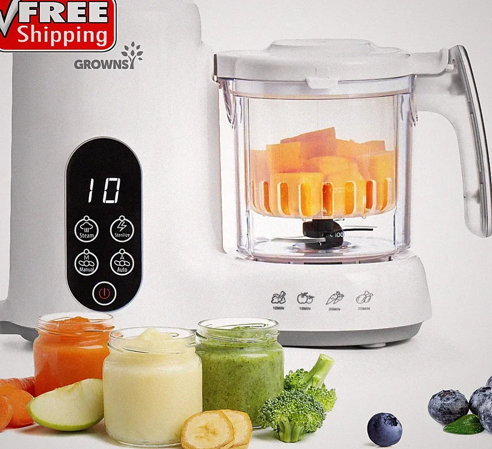 Baby Food Maker, Steamer & Blender Baby Food Processor, White