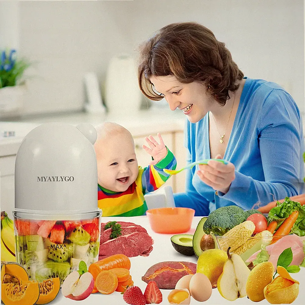 Baby Food Processor, Baby Food Maker Gift for Baby Food, Meat, Vegetable, Fru...