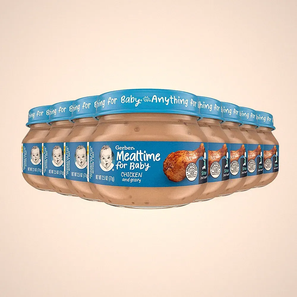 Baby Foods 2Nd Foods Meat, Chicken & Gravy, Mealtime for Baby, 2.5 Ounce Jar (Pa