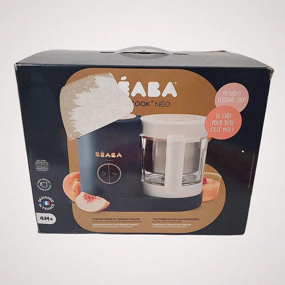 Beaba Babycook Neo Baby Food Processor - Steam Cook Blend - Night Blue