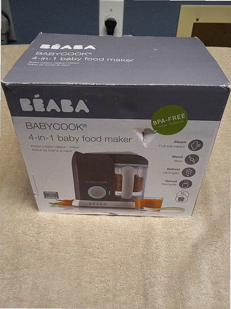 Beaba Babycook Pro Baby Food Maker and Steamer - Latte/Mint
