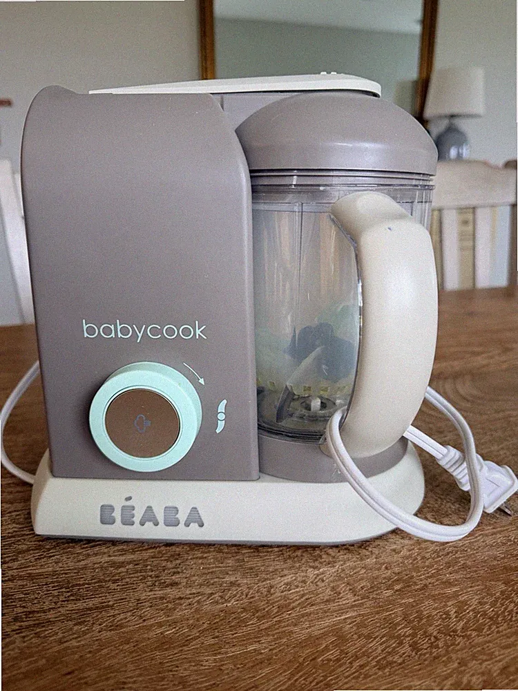 Beaba Babycook Pro Baby Food Maker and Steamer - Latte/Mint