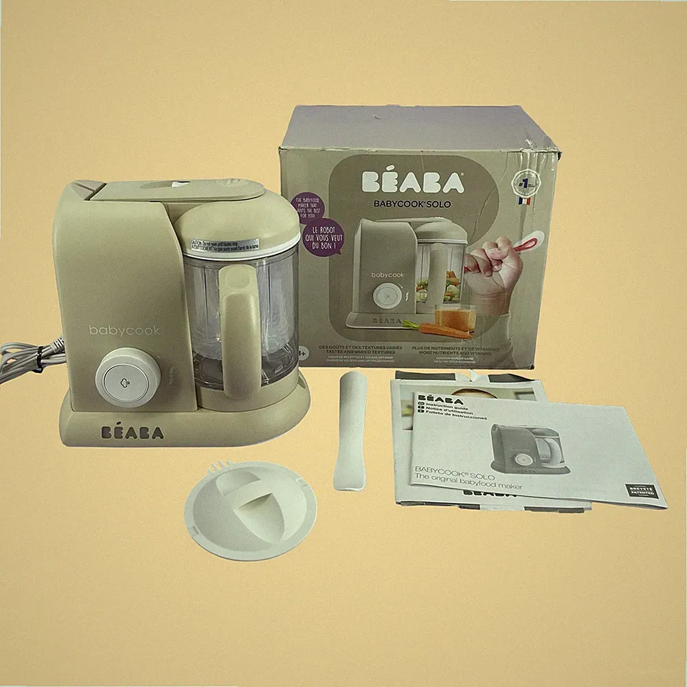 BEABA Babycook Solo 4-in-1 Baby Food Maker Steam Cooker & Blender - Oat #NO6658