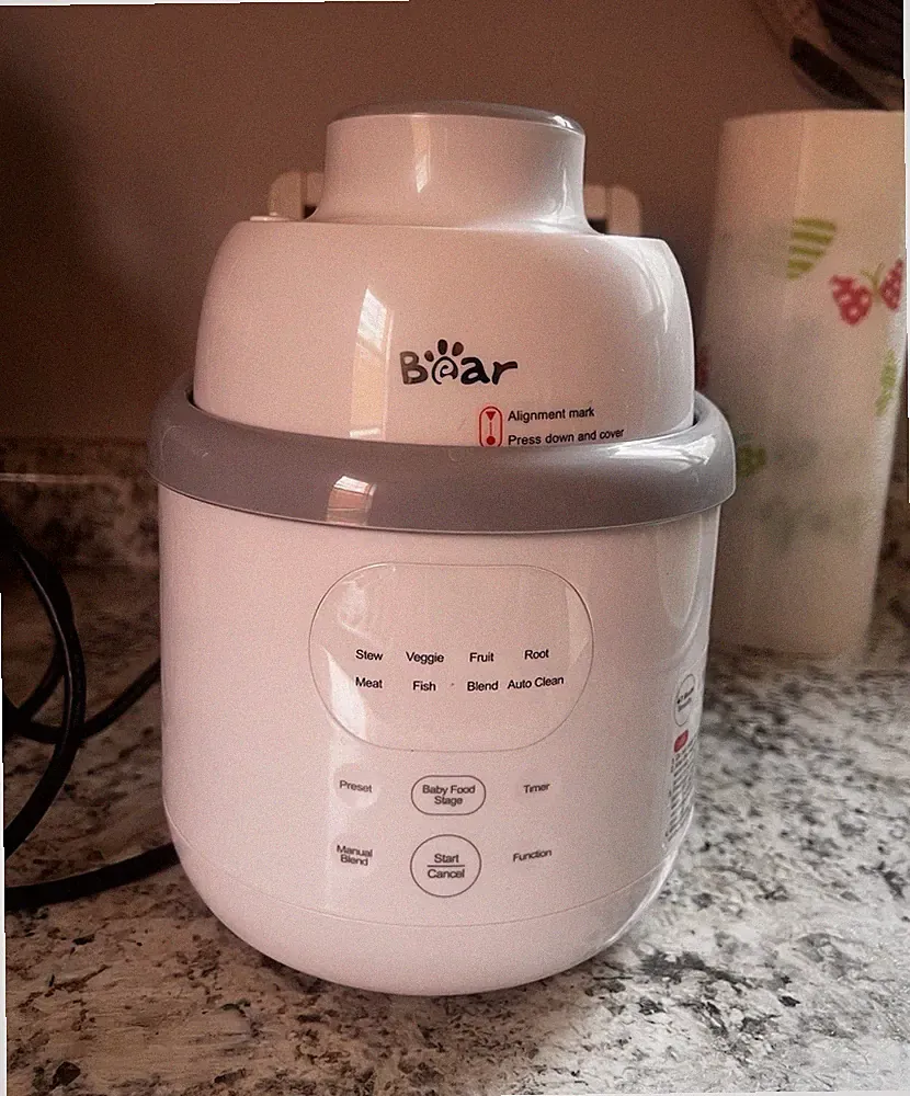 Bear Baby Food Stage Blender & Steamer Baby Food Maker, Auto Clean, Manual Blend