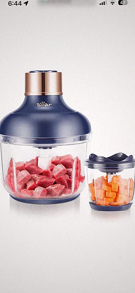 Bear Food Processor, Electric Food Chopper with 2 Glass Bowls (8 Cup+2.5 Cup)