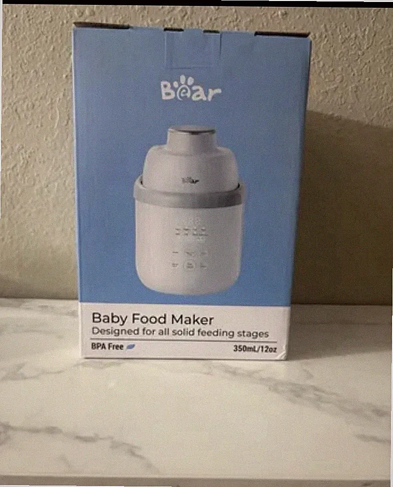 Bear NutriEase AllStage Stainless Steel Baby Food Maker Steamer and Blender