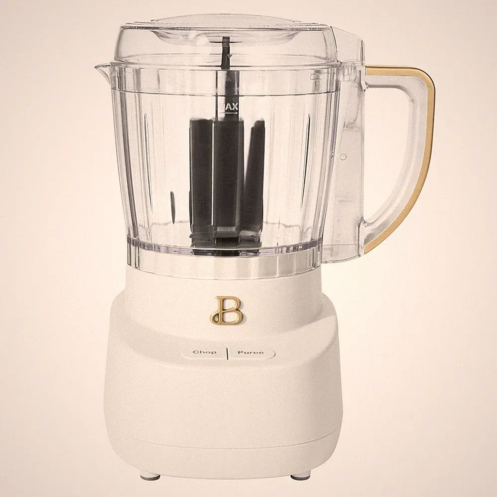 Beautiful 3-Cup Food Chopper White Icing Drew Barrymore 250W Mini Processor NEW