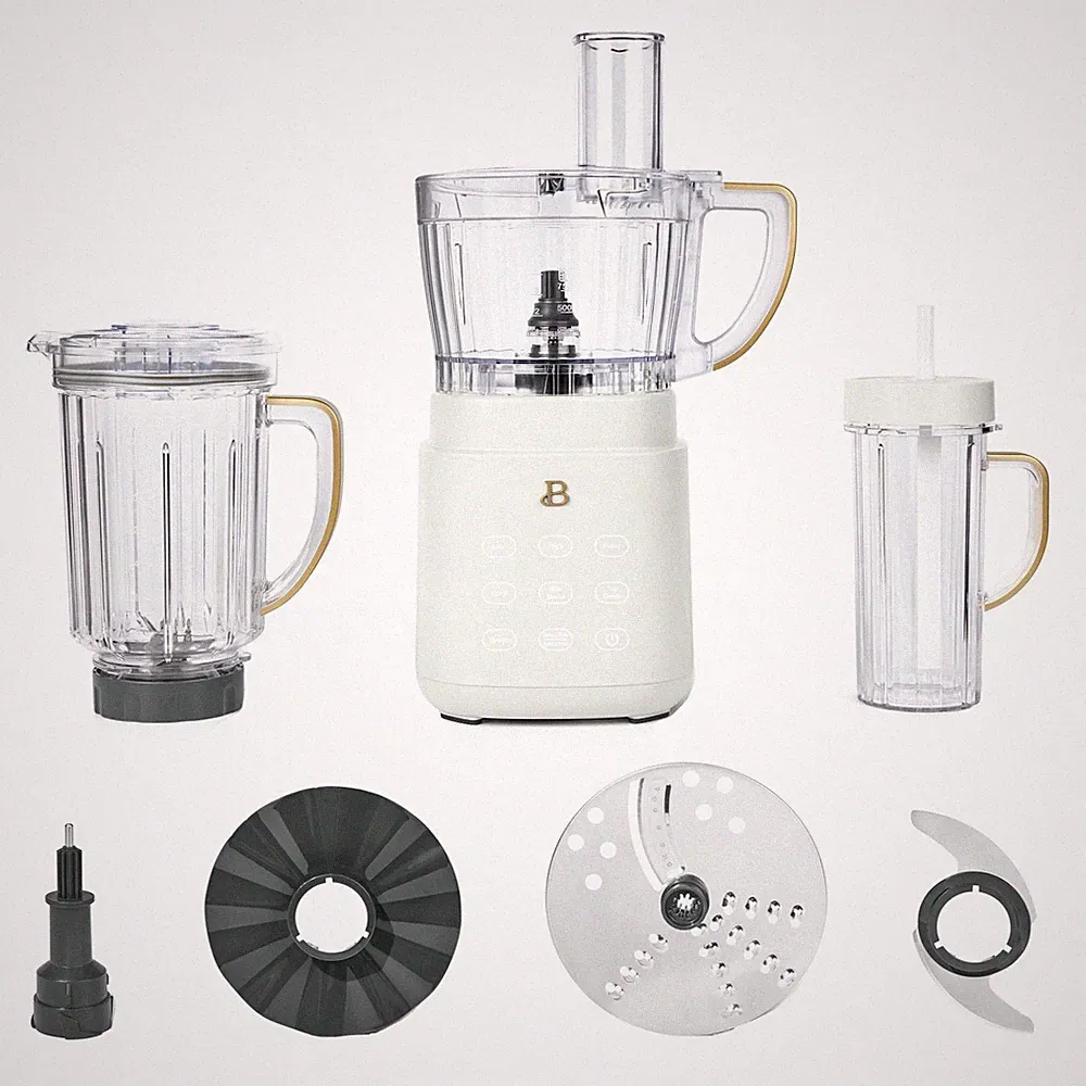 Beautiful 3-in-1 Kitchen System Blender Food Processor Personal Blender 1200W