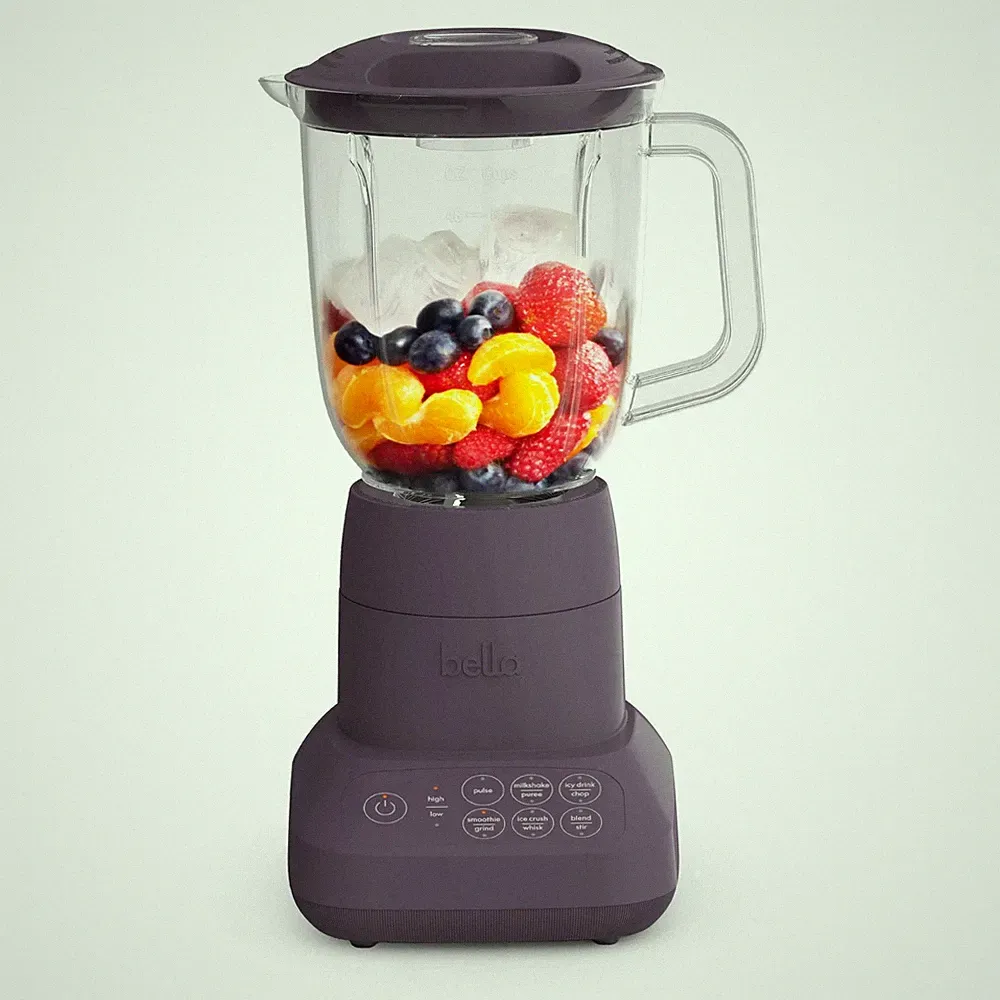 Bella Flip Store 6 Cup 48oz Blender Space Saving Design 10 Speed Control 450W
