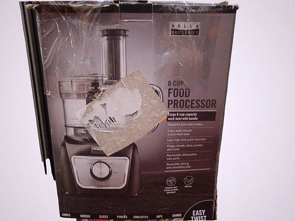 Bella Pro Series 8-Cup Food Processor FP7720A - Black - Free Shipping