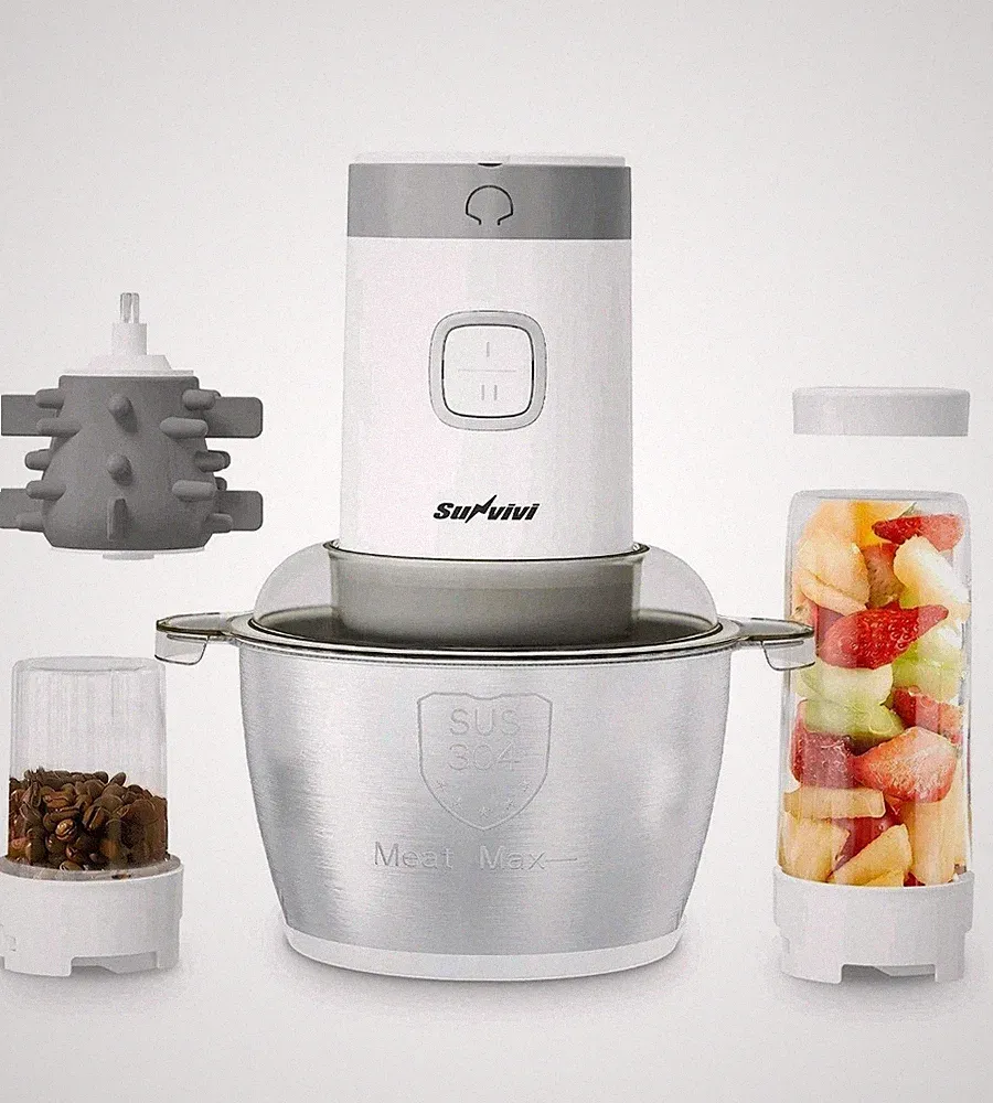 Best Sunvivi 4-IN-1 Food Processor Electric Chopper for Meat Grinder VegetableSH