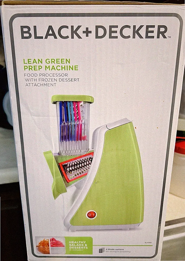 Black And Decker Lean Green Prep Machine Food Processor With Frozen Dessert Atch