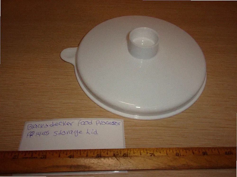 BLACK AND DECKER QUICK 'N EASY FOOD PROCESSOR 1445 WHITE STORAGE LID