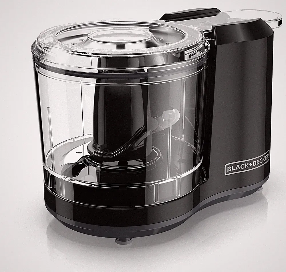 BLACK+DECKER 1.5-Cup Electric Food Chopper, One Touch Pulse, 150W Motor, Stay-Sh