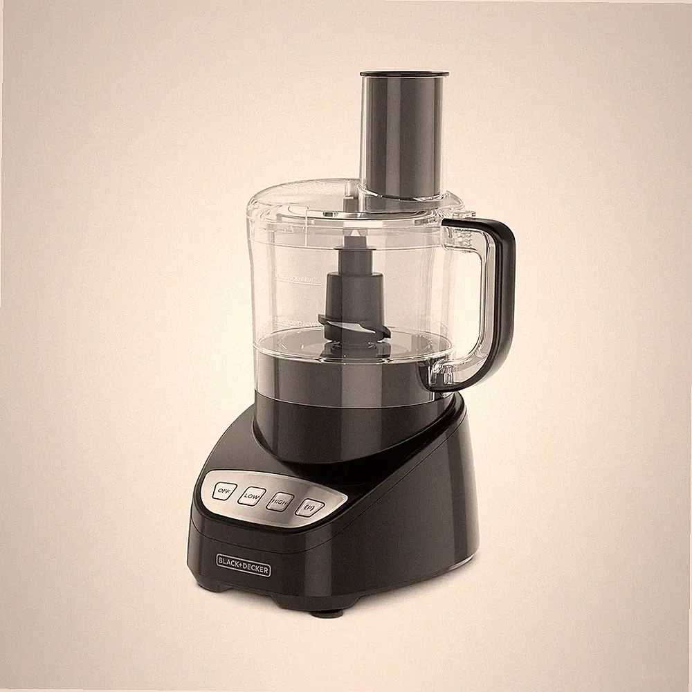 BLACK+DECKER 8-Cup Food Processor 450W Stainless Steel S-Blade Chop Slice Shred