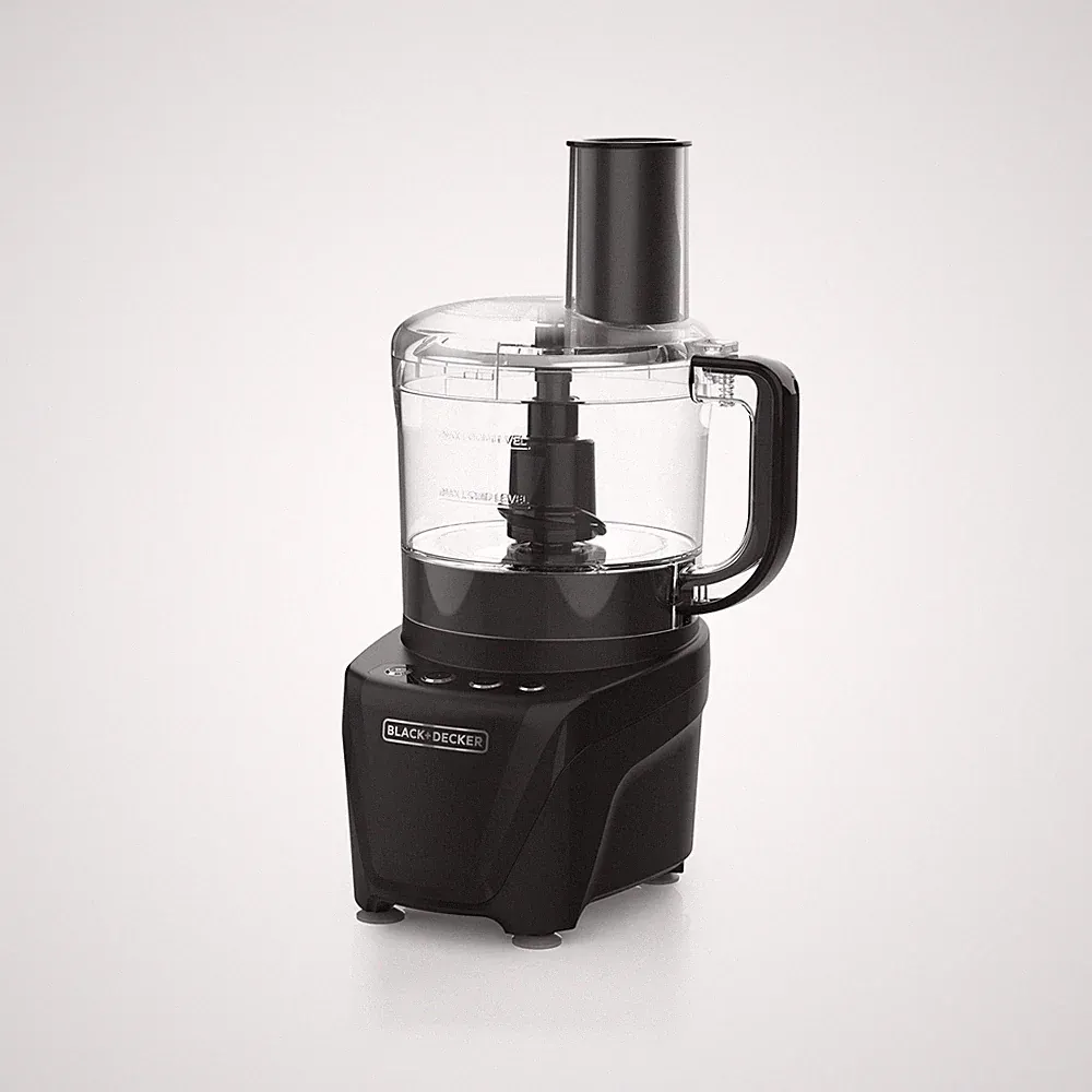BLACK+DECKER 8-Cup Food Processor, Easy Assembly, 450 Watts, 2 Speeds + Pu|78548