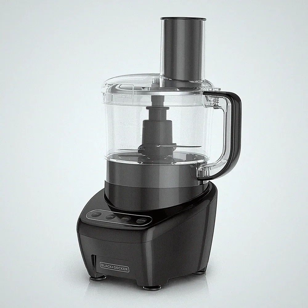 Black+Decker 8-Cup Food Processor Stainless Steel