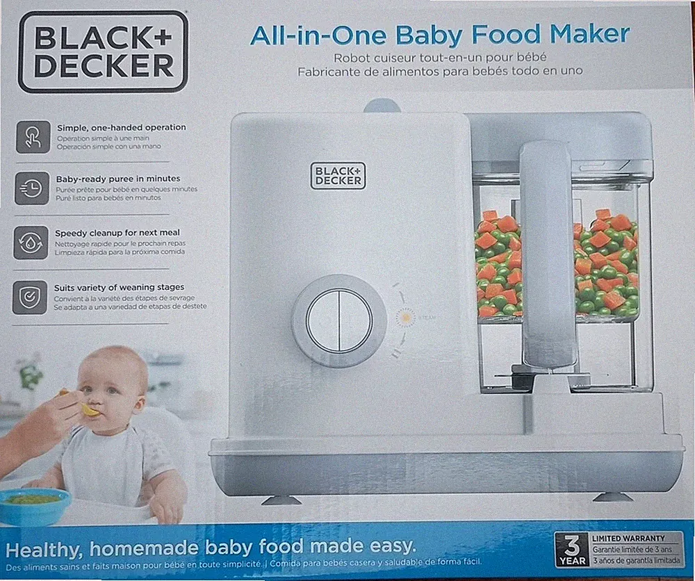 Black+Decker All-In-One Baby Food Maker BRAND NEW