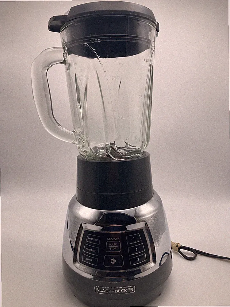 BLACK+DECKER BL1400 Stainless Steel Blender BL1400 48‑oz Jar Ice Crusher 3Speeds