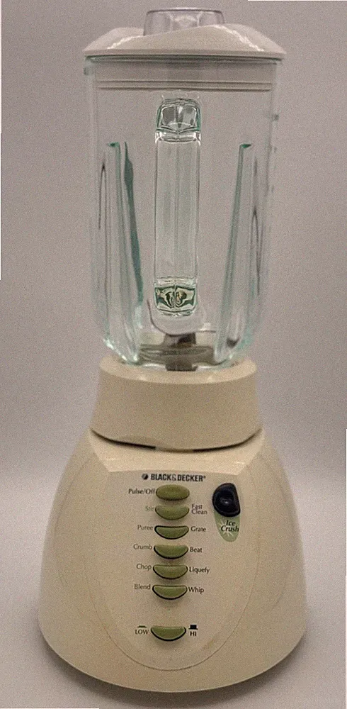 Black & Decker BL550 10 Speed 42 OZ Blender - White - Tested - Glass Pitcher