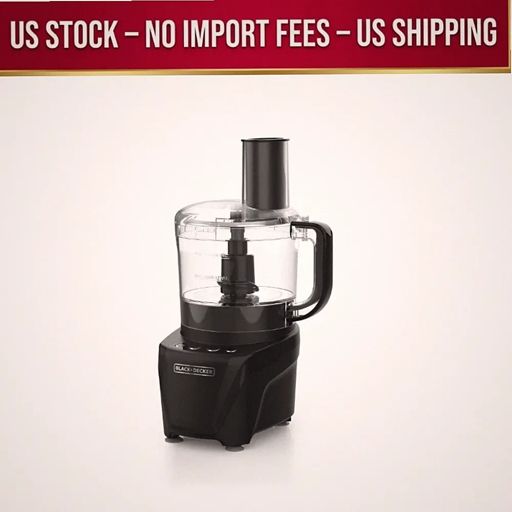 BLACK+DECKER Easy Assembly 8-Cup Food Processor 850W 2 Speeds + Pulse Chop