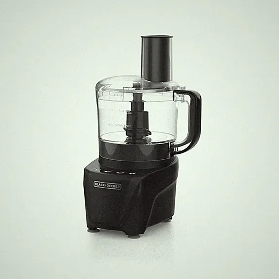 BLACK+DECKER Easy Assembly 8-Cup Food Processor, 850W, 2 Speeds + Pulse, Chop, P