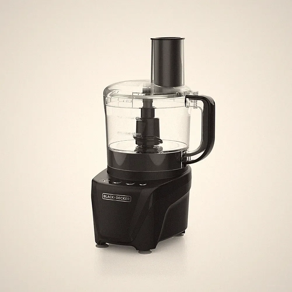 BLACK+DECKER Easy Assembly 8-Cup Food Processor 850W 2 Speeds + Pulse Chop Puree