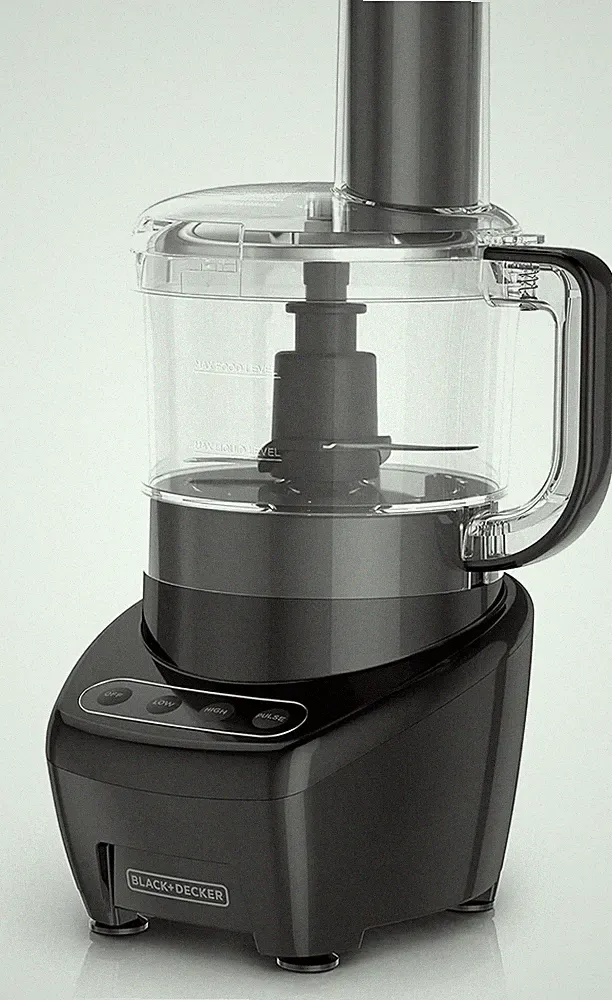 BLACK+DECKER Food Processor and Vegetable Chopper, Stainless Steel Blade, 8-Cup